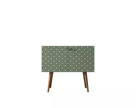 Комод berber (etg-home) зеленый 90x80x40 см.