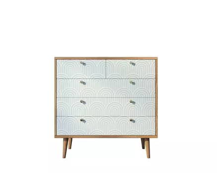 Комод berber (etg-home) зеленый 90x90x45 см.