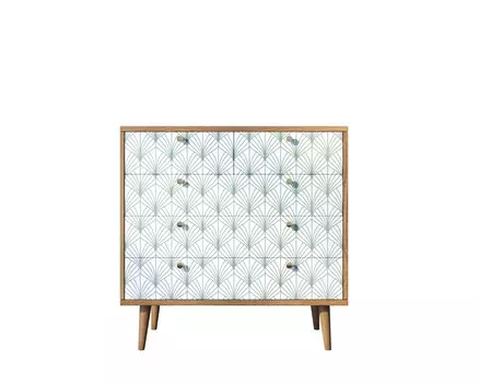 Комод berber (etg-home) зеленый 90x90x45 см.