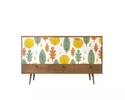 Комод berber (etg-home) желтый 150x90x45 см.