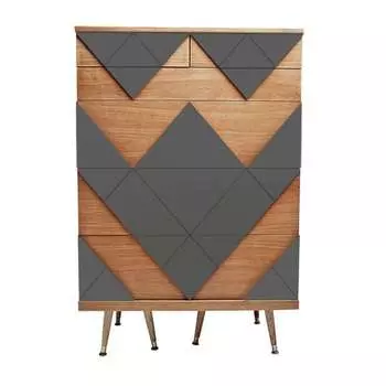 Комод big woo (woodi) черный 80x120x50 см.