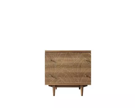 Комод boho new 2 ящика джангл (etg-home) коричневый 70x60x45 см.
