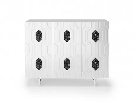 Комод bormio (ambicioni) белый 120.0x95.0x40.0 см.