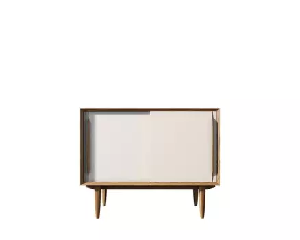 Комод bruni white (etg-home) коричневый 100x80x45 см.