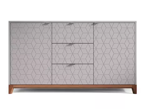Комод case №1 (the idea) серый 140x80x40 см.