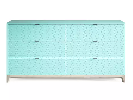 Комод case №3 (the idea) бирюзовый 160x80x45 см.