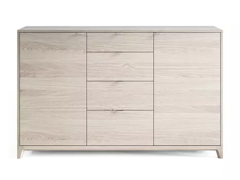 Комод case №4 (беленый дуб) (the idea) бежевый 160.0x100.0x40.0 см.