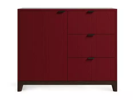 Комод case (the idea) красный 94x78x40 см.