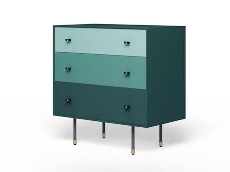 Комод eastwood (myfurnish) бирюзовый 81x83x45.5 см.