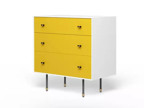 Комод eastwood (myfurnish) желтый 81x83x45.5 см.