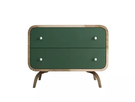 Комод ellipse (etg-home) зеленый 70x55x40 см.