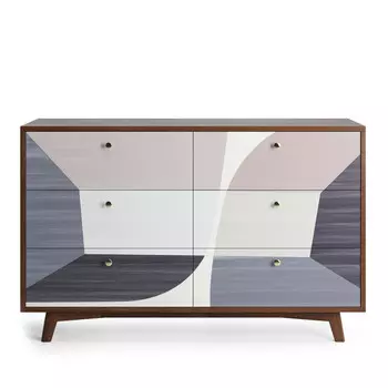 Комод france (the idea) серый 130x82x45 см.