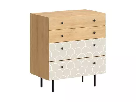 Комод frida (ogogo) бежевый 76x86x45 см.