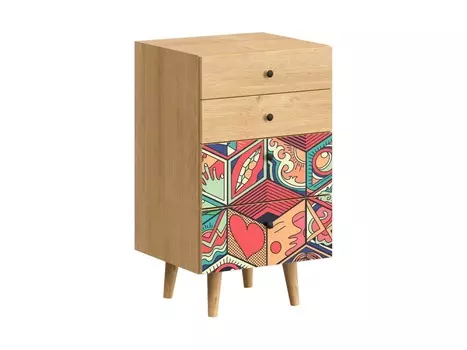 Комод frida (ogogo) мультиколор 50x86x45 см.