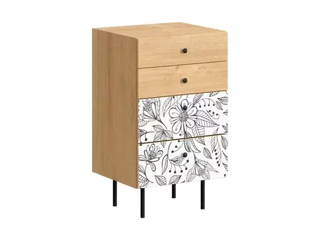 Комод frida (ogogo) серый 50x86x45 см.