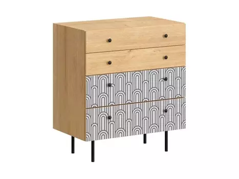 Комод frida (ogogo) серый 76x86x45 см.