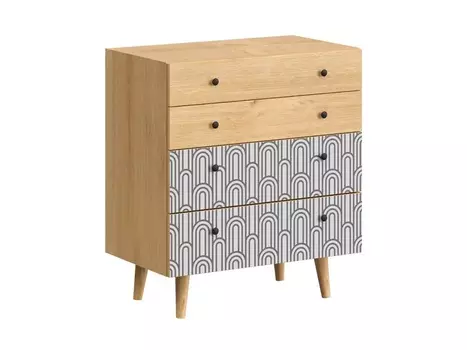 Комод frida (ogogo) серый 76x86x45 см.