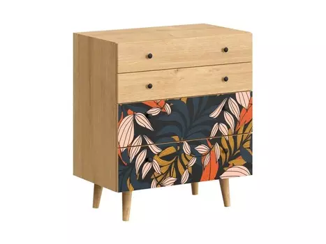 Комод frida (ogogo) синий 76x86x45 см.