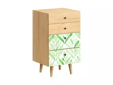 Комод frida (ogogo) зеленый 50x86x45 см.