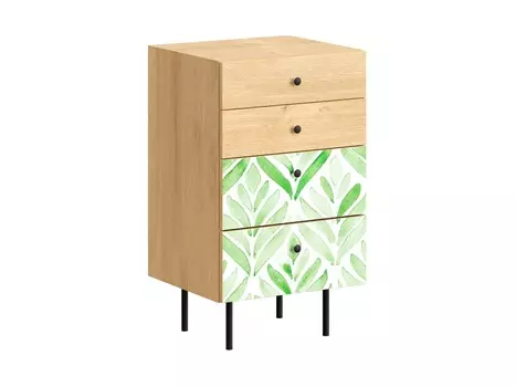 Комод frida (ogogo) зеленый 50x86x45 см.