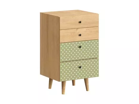 Комод frida (ogogo) зеленый 50x86x45 см.