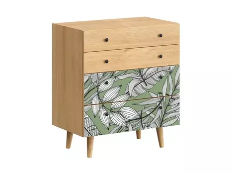 Комод frida (ogogo) зеленый 76x86x45 см.