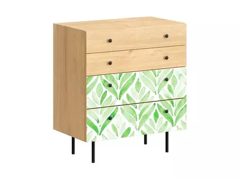 Комод frida (ogogo) зеленый 76x86x45 см.