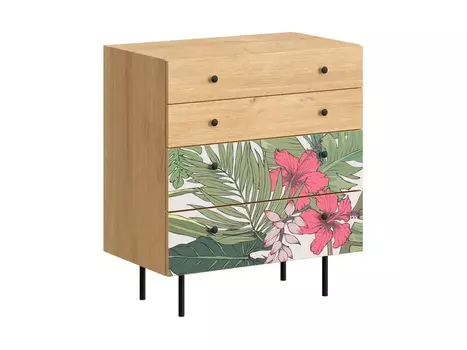 Комод frida (ogogo) зеленый 76x86x45 см.