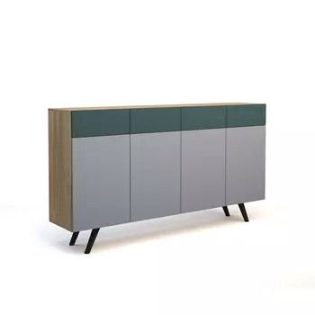 Комод galata forest (olhause) серый 200x110x40 см.