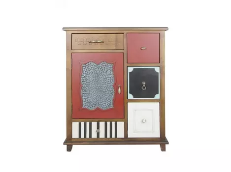 Комод gouache birch (etg-home) мультиколор 75x90x40 см.