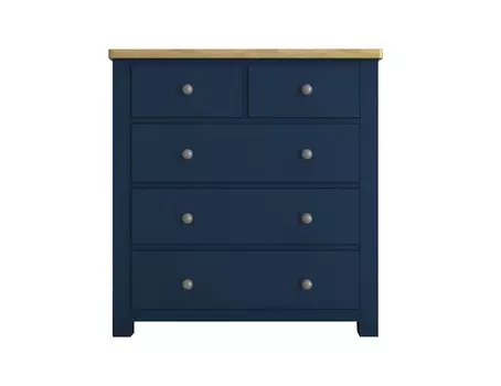 Комод jules verne (etg-home) синий 92x100x45 см.