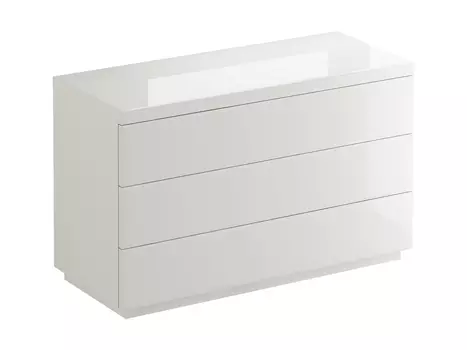 Комод kristal (ogogo) белый 126x77x52 см.