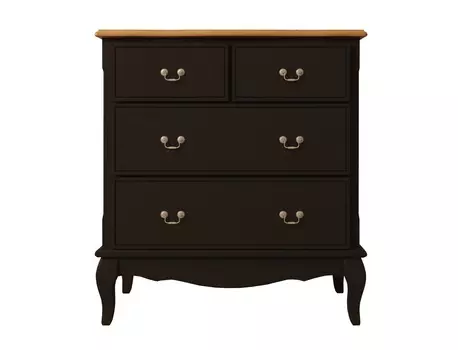 Комод leontina black (etg-home) черный 76.0x83.0x42.0 см.