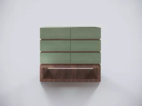 Комод link (odingeniy) зеленый 110x97x40 см.