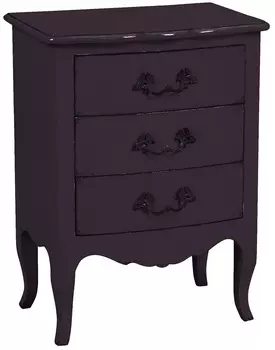 Комод малый флоранс (инлавка) черный 58x77x38 см.