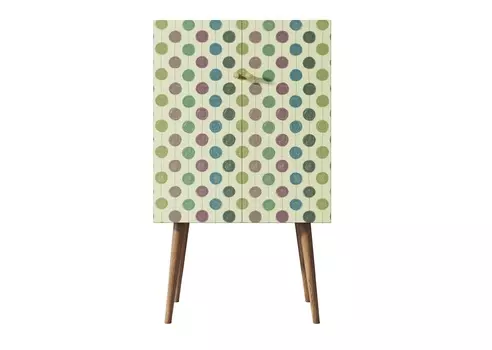 Комод на высоких ножках berber (etg-home) мультиколор 70x120x45 см.