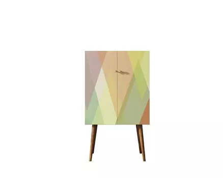 Комод на высоких ножках berber (etg-home) мультиколор 70x120x45 см.