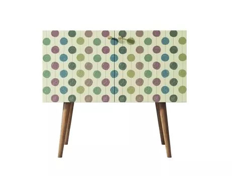 Комод на высоких ножках berber (etg-home) мультиколор 90x80x45 см.