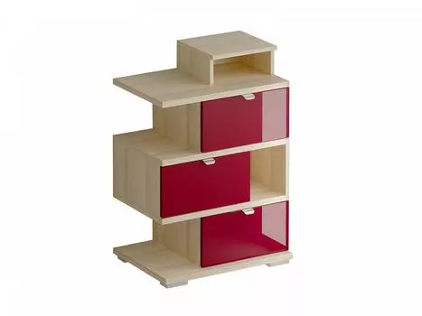 Комод next (ogogo) красный 56x82x40 см.