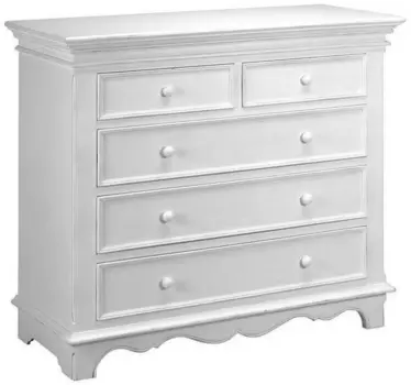 Комод нордик (инлавка) белый 112x103x47 см.