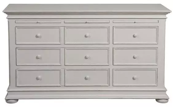 Комод нордик (инлавка) белый 148x85x50 см.