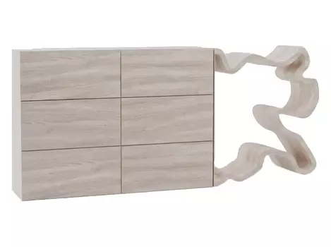 Комод пень тонкий (odingeniy) белый 213.0x97.0x40.0 см.