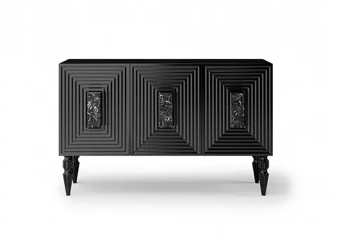 Комод reims (ambicioni) черный 150.0x95.0x40.0 см.