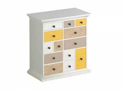 Комод reina (ogogo) желтый 80x88x44 см.