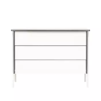 Комод сканди (leset) белый 110x82x45 см.