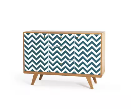 Комод thimon (the idea) бирюзовый 120x82x40 см.