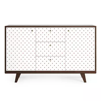 Комод thimon (the idea) красный 139x86x40 см.