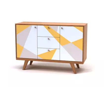 Комод thimon (the idea) оранжевый 120x82x40 см.