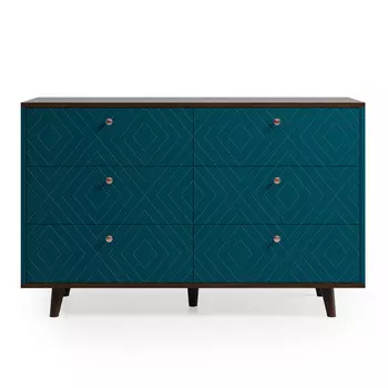 Комод twin (the idea) бирюзовый 130x82x45 см.