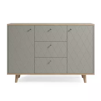 Комод twin (the idea) серый 121x82x40 см.